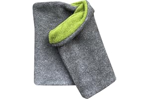 Wollhuhn Warmer Loop Kinder Erwachsene UNSER WÄRMSTER - Handmade in Germany - Zweilagig Wendbar Premium-Fleece - Formstabil Schlauchschal Winter