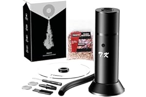 TMKEFFC Portable Food Smoker (Black, New Upgrade) - Real Wood Chips Smoke Infuser for Sous Vide, Steak, Salmon, Cocktails