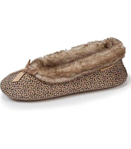 Chaussons Ballerines Femme – Hiver Chaud – Doublure Fourrée – Semelle Mémoire De Forme – Anti-dérapant – Intérieur/extérieur