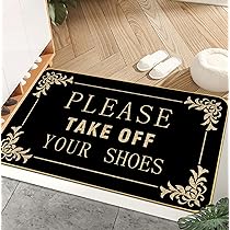 Schild „Prayer Room – Please Remove Your Shoes“ – 25,4x15,2 Cm, Aus MDF-Holz, Mit Aufhängeseil