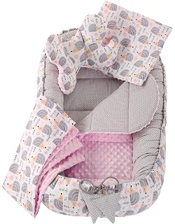 Anti Allergique Friends Blue Nid Pour Nouveau Ne Nourrisson 50x90 Cm Baby Nest Coussin Pour Bebe Cocon Bebe Jukki Reducteur De Lit Bebe 100 Coton Cocon De Sommeil Pour Baby De 0 9 Mois Cale Bebes