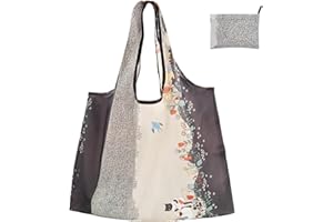 FenFang Borsa Spesa Pieghevole Grande, Borsa Della Spesa Riutilizzabile, Sacchetti per la Spesa Frutta di Stoffa, Borsa Shopper Tessuto, Shopping Tote Bag Ecologiche Lavabili, 56 X 67 cm