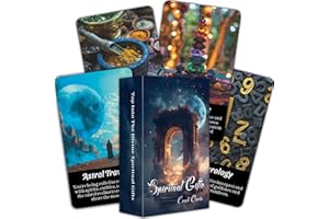 BAIYOOBAI Cartas Espíritu Oracle - Deck Oracle Mystic Psychic - Mapas de Oracle Espiritual para principiantes - Explora la sabiduría interior y el poder espiritual
