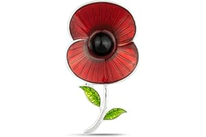 THE ROYAL BRITISH LEGION Official Royal British Legion Summer Morning Sun Silver Poppy Brooch