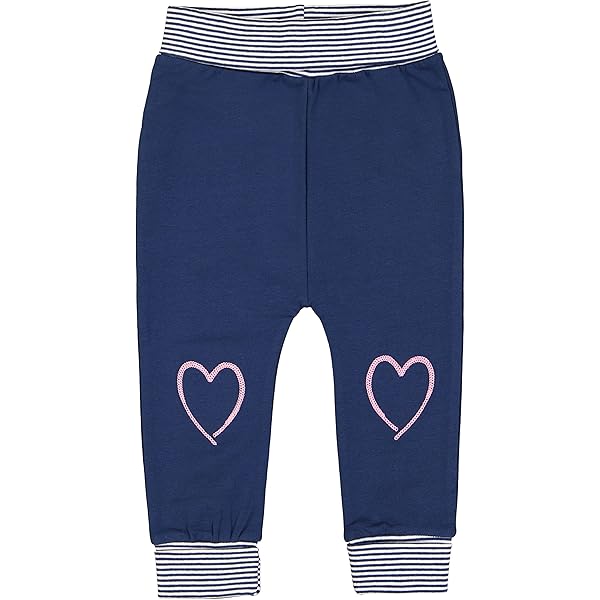 Baby-Mädchen Capri Leggings Mit Maritimem Print - Bequem Aus Bio-Baumwolle