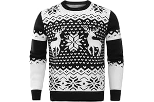 Demegimi Jersey Navideño para Hombre Mujer Suéter de Navidad Unisex Suéter de Navidad para Pareja o Familia Regalo Navideño