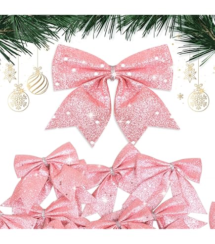 Lot De 80 Décorations De Noël Roses - Pendentifs Sapin Vintage - Décoration Maison Ou Cadeau Festif - 9x10 Cm