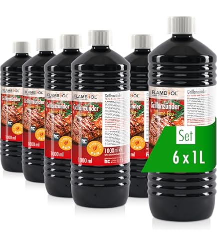 Grill Anzünder Gel 1000ml - Geruchlos & Umweltfreundlich Für Kohle & Kamine