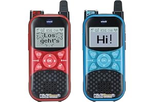 VTech KidiTalkie Explorer – Zwei 8-in-1 Walkie-Talkies mit integrierter Taschenlampe und lustigen Effekten – Für Kinder von 4-12 Jahren
