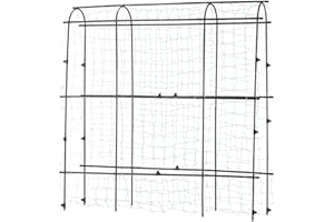 Garden Gear 1.8 x 1.8m Pea & Bean Tunnel Four Arches with Mesh Netting Included, Protection for Crops & Plants