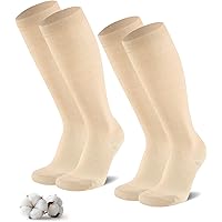 Compressiekousen Dames Heren Compressie Sokken: Compression Socks Grote Maten Wijde Kuit 20-30 mmhg voor Verpleegster Hardlopen Sport Reizen Zwangerschap 6XL Zwart 1 Paar