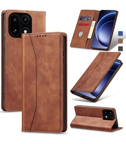 Aiziki Voor Xiaomi Redmi Note 15 5G Telefoonhoesje, Lederen Fliphoes met 3 Kaartvakken & Kickstand, Anti-Val, Magnetische Sluiting, Compatibel met Xiaomi Redmi Note 15 5G Hoes - Zwart