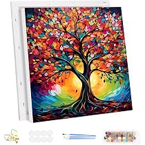 Kit Di Pittura Ad Acrilico Per Numeri – 40x50 Cm, Tema Animali Leone Tigre E Cane, Senza Cornice, Per Adulti E Principianti