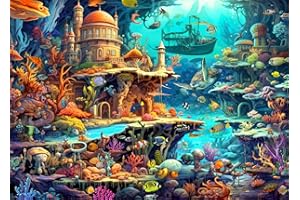 HUADADA Jigsaw Puzzles 1000 Pieces for Adults jigsaw puzzles for adults 1000 Piece Puzzle Educational Games Home Decoration Puzzle Whimsical Seabed