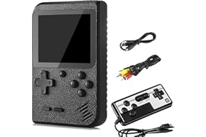 MABENDE Portable Handheld Games Console with 800 Classical Games,Mini Retro Game Player Support for Connecting TV and Two Players,1020mAh Rechargeable Battery, Present for Kids and Adult (Black)