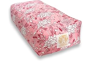 YOMANIS Balisa Cuscino da viaggio Bolster 40 x 18 x 10 cm per yoga e meditazione, imbottitura in cotone, solido e stabile, naturale e biologico, certificato Öko Tex. Ideale per lo yoga in viaggio