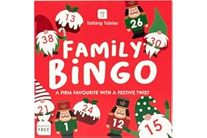Talking Tables Weihnachts-Bingo-Spiel für die Familie mit einem festlichen Twist, Weihnachtsspaß für Kinder und Erwachsene: Ideale Geschenkidee für Jungen oder Mädchen