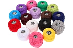 HEALLILY 16 Roll Embroidery Floss Cross Stitch Threads Friendship Bracelets Floss Cotton Embroidery Friendship Thread String for DIY Craft Cross Stitch kit