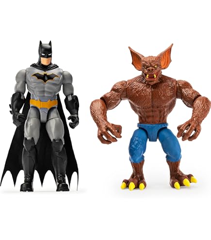 Batman – Batcycle Transformable Avec Figurines 10 Cm – Killer Croc Et Batman – Jeu D'Action Gotham