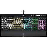 Corsair K55 RGB PRO Tastiera da Gioco Cablata a Membrana - Resistente Alla Polvere e ai Versamenti - 6 Tasti Macro con Integr