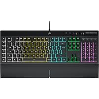 Corsair K55 RGB PRO Tastiera da Gioco Cablata a Membrana - Resistente Alla Polvere e ai Versamenti - 6 Tasti Macro con Integr