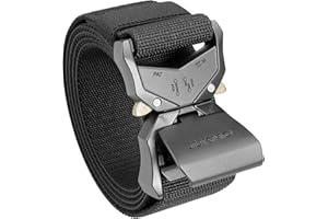 JUKMO Taktischer Gürtel, Militär Wandern 3,8cm Arbeit Gürtel mit Schwere Schnellverschluss Schnalle