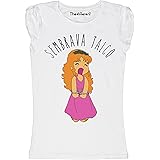 New T-Shirt Donna Fiammata Pollon Sembrava Talco Idea Regalo