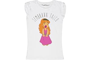 THEDIFFERENT New T-Shirt Donna Fiammata Pollon Sembrava Talco Idea Regalo