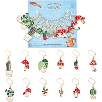 30 Marqueurs De Mailles En Bois - 3 Styles Mignons - Pour Tricot, Crochet Et Quilting