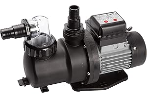 Bomba de filtro Steinbach SPS 75-1T, 230 V / 450 vatios, 142 l / min, máx. Altura de la bomba 9 m, temporizador integrado, 040916