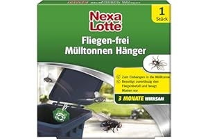 Nexa Lotte Mülltonnenhänger mit 3 Monate Langzeitwirkung, Hänger mit Zitrusduft gegen lästige Maden und Mücken , 1 Stück, Grün