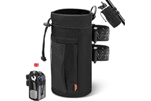 Desing Wish Portabidon Bicicleta Sin Tornillos Porta Bidones para Bici MTB Portabotellas Bicicleta Soporte Botella Bicicleta con Bolsillo de Malla para UTV Accesorios Coche Bicicleta Montaña Patinete