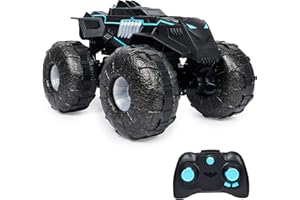 DC COMICS DC Batman All-Terrain Batmobile, zdalnie sterowany pojazd amfibii do lądu i wody, z miejscem na figurkę Batmana 10 cm