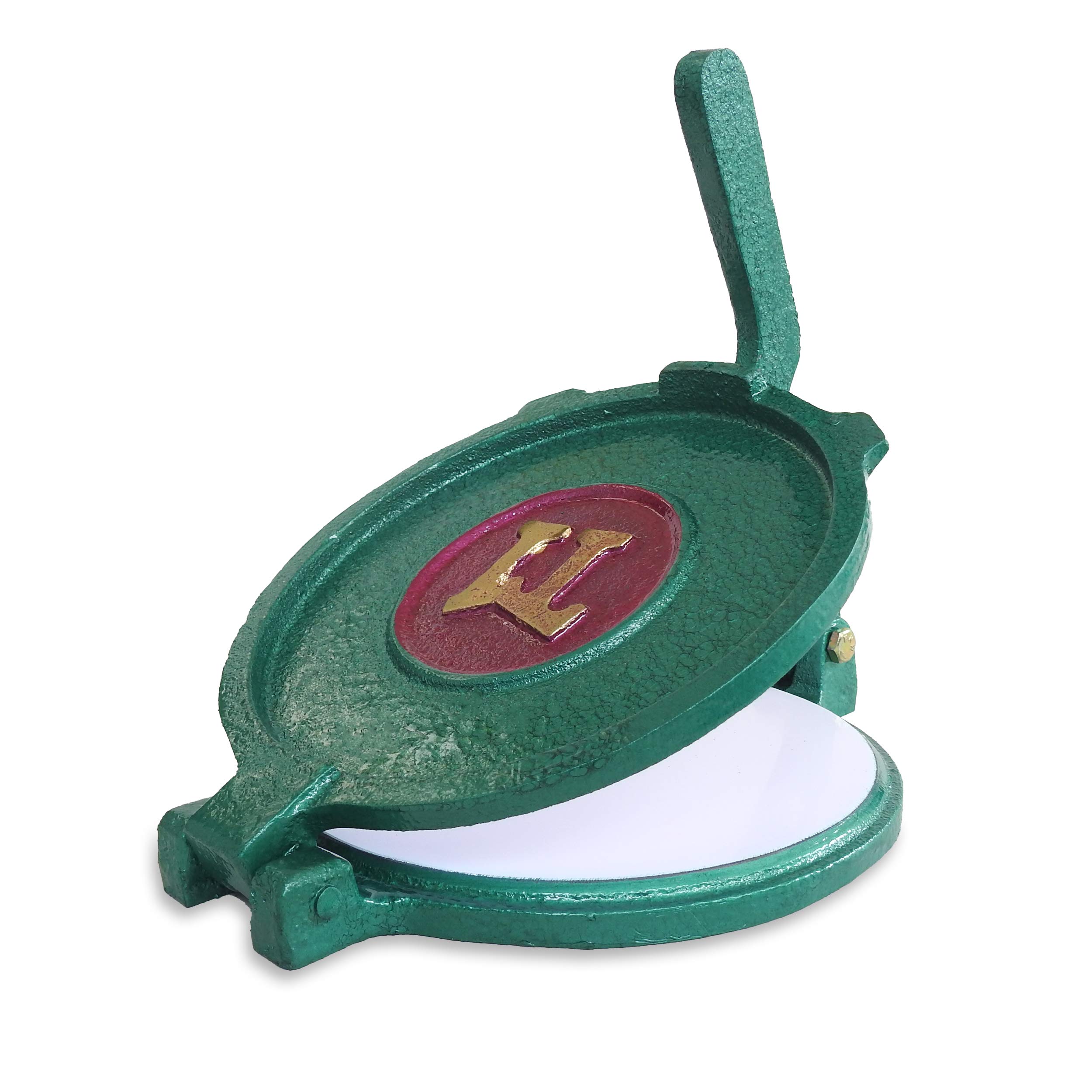 Vizora Mayil Heavy Quality Iron (CI Casting) Pathiri/Chapati/Roti/Puri/Papad/Khakhra Manual Maker Press Machine with Handle (
