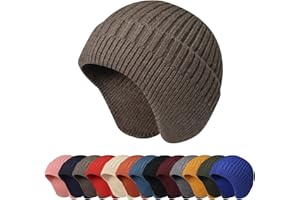 Enwokran Berretto Invernale con Paraorecchie,Caldo Cappello con Orecchie,Morbida Elastica Berretto Lavorato a Maglia, Cappelli Foderati in Pile Caldo e Spesso per attività all'aperto