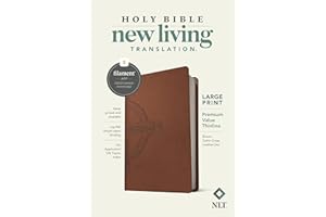 Holy Bible: New Living Translation, Brown Celtic Cross, Leatherlike, Premium Value Thinline Bible, Filament Enabled