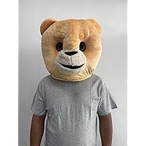 Máscara De Cabeza De Panda De Peluche SANEYDER – Ideal Para Halloween, Fiestas Y Eventos, Cómoda Y Transpirable