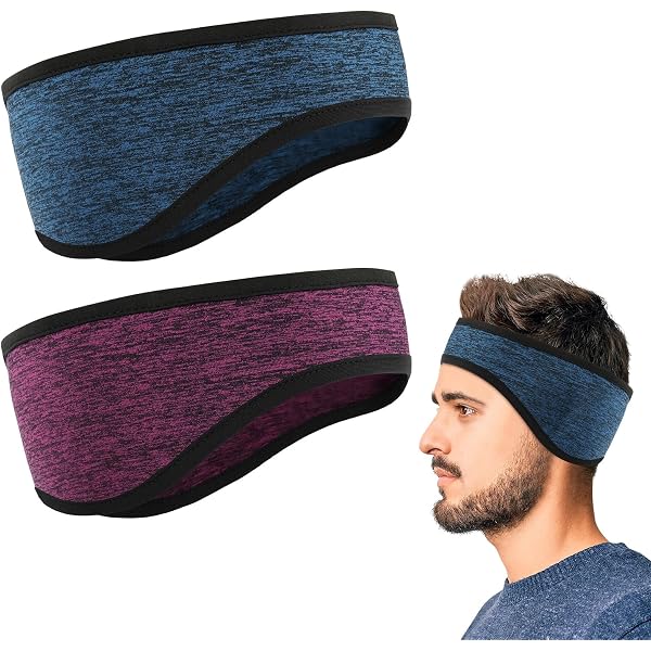 Bandeau Polaire Sport Hiver - Cache-Oreilles Chaud - Course, Ski, Rando - Taille Unique - AROC Sports