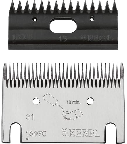 Heiniger Jeu De Lames Fines Schermesser 31F/23 - Lames Supérieure 23 Dents Et Inférieure 31 Dents Pour Tondeuse