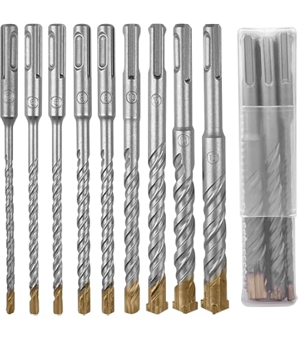 Marteau Perforateur Filaire SDS Plus 950W STANEW, Marteau Perforateur 0-1150RPM/5100BPM avec 4 fonctions et embrayage de sécurité, poignée rotative à 360°,vitesse variable,Béton, Acier, Bois