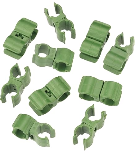 210 Attaches Pour Plantes – Clips De Fixation Vert, Plastique Souple, Pour Tiges Et Plantes Grimpantes