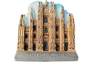 MUYU MAGNET 3D Duomo Katedra w Mediolanie Włochy magnes na lodówkę pamiątkowy prezent, dekoracja domu i kuchni naklejka magnetyczna katedra w Mediolanie Włochy magnes na lodówkę