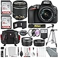 Nikon D5600 DSLR Camera And 18-55mm Lens Kit W/Total of 48 GB Memory Card + Telephoto & Wideangle Lens + Xpix Lens Handling Accessories with Basic Bundle