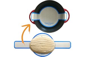 5 STAR MOON Estera de horneado de silicona, estera de silicona antiadherente para hoja de hornear, papel de pergamino reutilizable, estera de pan de silicona para horno holandés, cabezón de pan (ajuste azul)