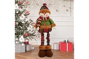ACTOYS Elfo Travieso Retractil, 21 in, Elfos Traviesos Grande, Reno Navidad, Papá Noel, Muñeca de Neve Navideños Retráctiles, Elfos Extensibles, 2025 Navidad Decoración, para Hogar, Restaurante (L2)