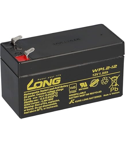 5 Stuks: VMF SLA2.3-12 VRLA AGM Loodaccu's (12V, 2.3 Ah, T1 terminal