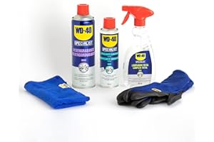 Kit Total para Mantenimiento de bicicletas WD-40 Specialist (Desengrasante + Limpiador Total + Lubricante Total + Paño + Guantes)