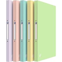 Lot De 10 Classeurs à Anneaux A4 Oxford - Largeur Dos 4 Cm, 2 Anneaux, 8 Couleurs Translucides