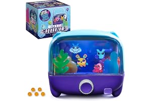 BITZEE, Aquarium Interactive Digital Pet Tank with 30 Virtual Fish Inside, Features a Large Display and LED Lights, Electronic Pets Respond to Touch, Birthday Gifts for Girls and Boys Ages 5 and up