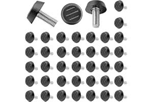 FAURAPMNG 40 Pcs M8 Thread Adjustable Furniture Levelers Screw in Threaded, Leveling Feet Screw in Chair Feet, Adjustable Levelers Screw On Furniture Glide Leveling for Table, Chair, Furniture Legs